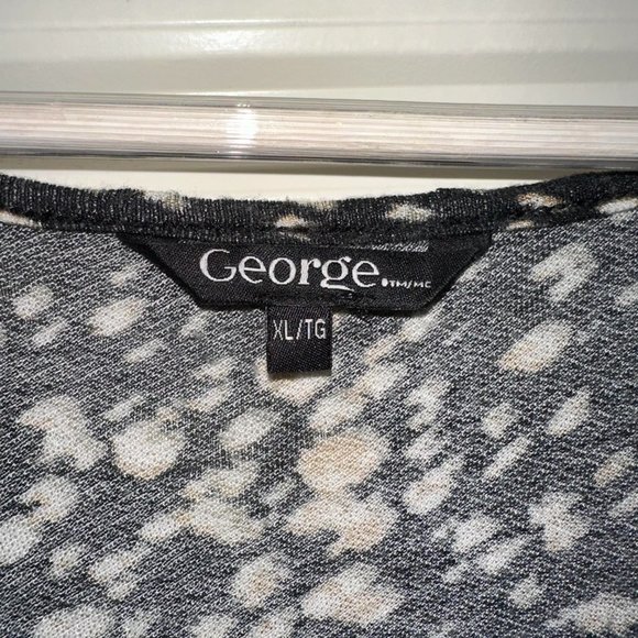 George Animal Print Polka Dot 3/4 Sleeve Top - Picture 4 of 5